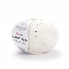 Пряжа Yarnart Alpaca Gold Paillettes (Альпака Голд Пайетки) 9301