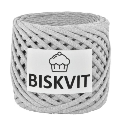 Трикотажная пряжа Biskvit Серый Меланж