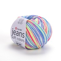 Jeans Soft Colors 50 г, 160 м, 55% хлопок, 45% акрил
