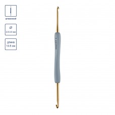 Крючок d 2.5-3.5 мм Гамма двухсторонний с прорезиненной ручкой, 13.5 см