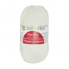 Пряжа Пехорка Мериносовая 001