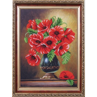 Набор для вышивания бисером Маков цвет" Б-334