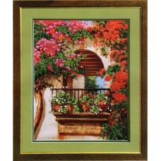 Набор для вышивания бисером "Цветы на балконе" Б-563