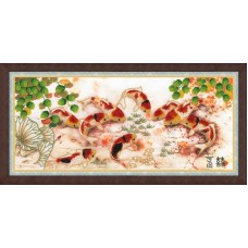 Набор для вышивания бисером "Японские карпы" РТ-028