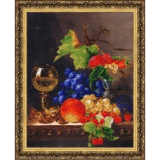 Набор для вышивания бисером "Натюрморт с бокалом" РТ-086