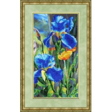 Набор для вышивания бисером "Бархатные ирисы" РТ-104