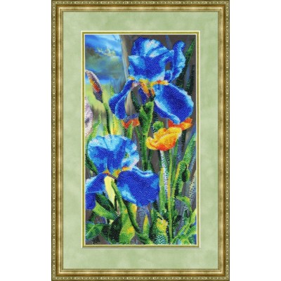Набор для вышивания бисером "Бархатные ирисы" РТ-104